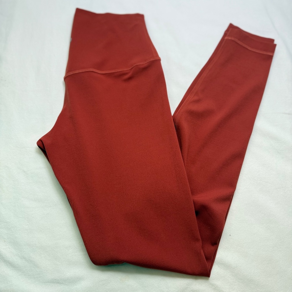 Lululemon Align High Rise Leggings Canyon Orange Size 4 Nulu Yoga